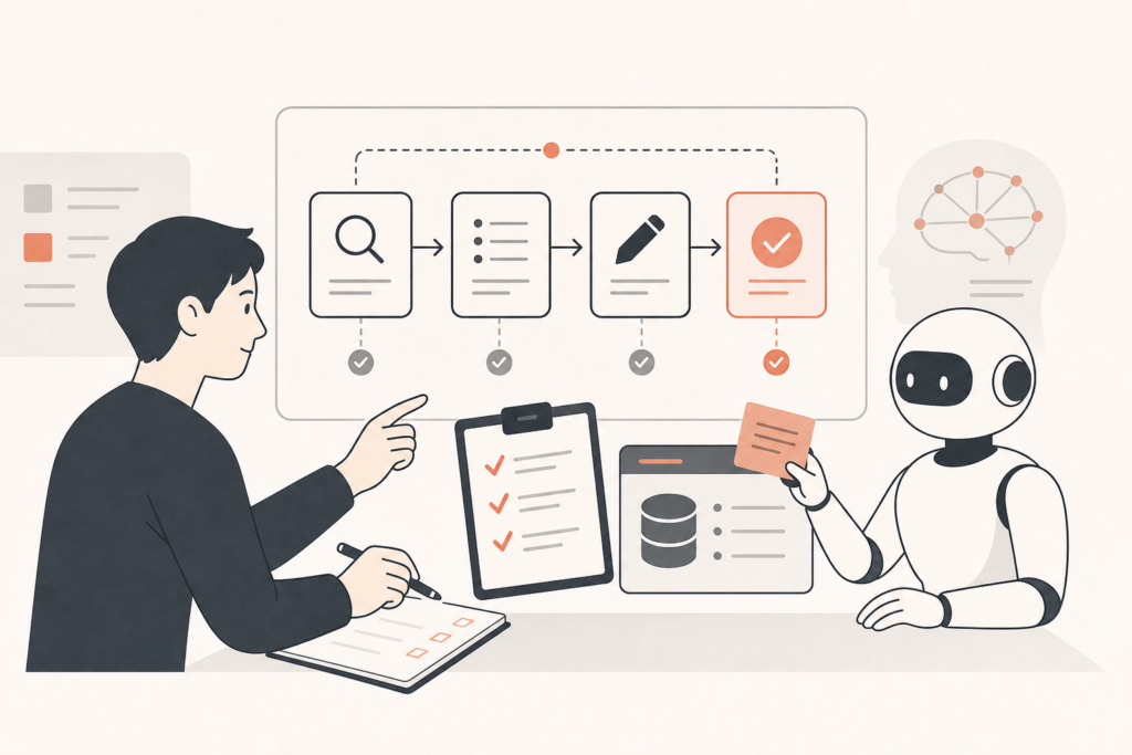 Claude CodeのCLAUDE.mdでメモリー管理する方法|再発防止と再利用の運用手順の要点を表すアイキャッチ